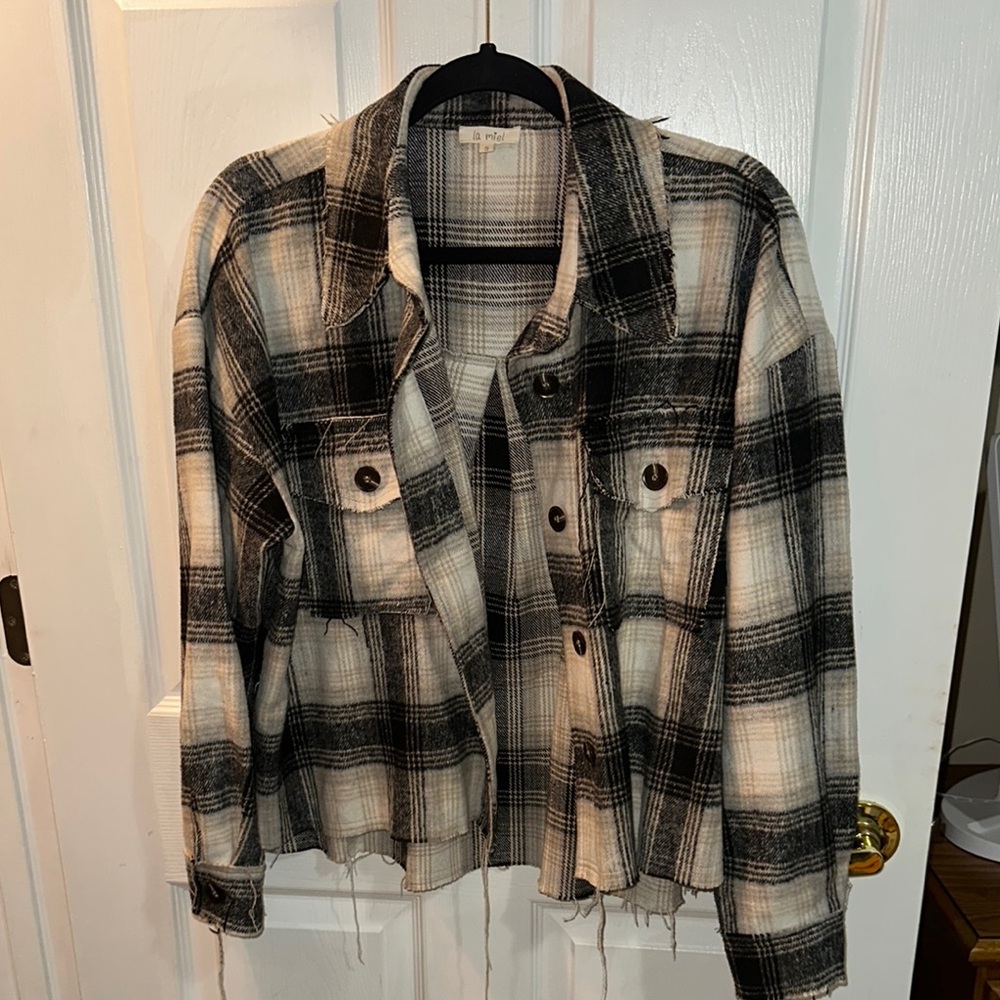 Roolee Black and White Utility Jacket